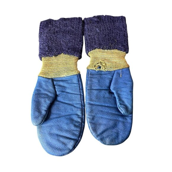 Vintage Sylvester Children's Blue Mittens RARE Warner Brothers Looney Tunes - Picture 7 of 9